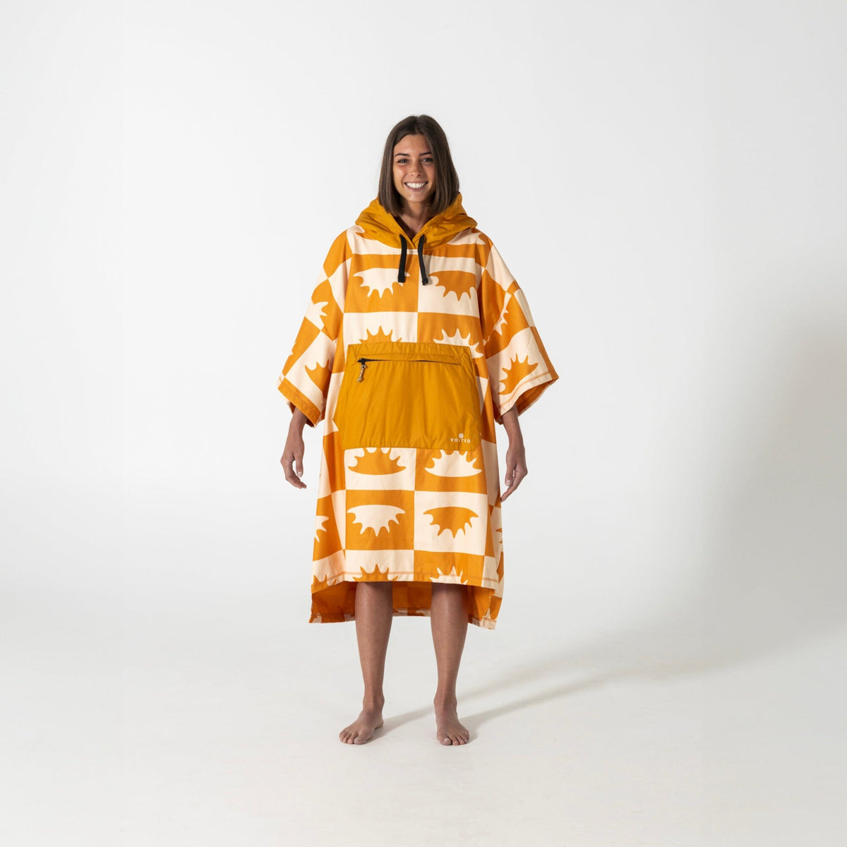 Voited Micro Fleece Poncho - Concha