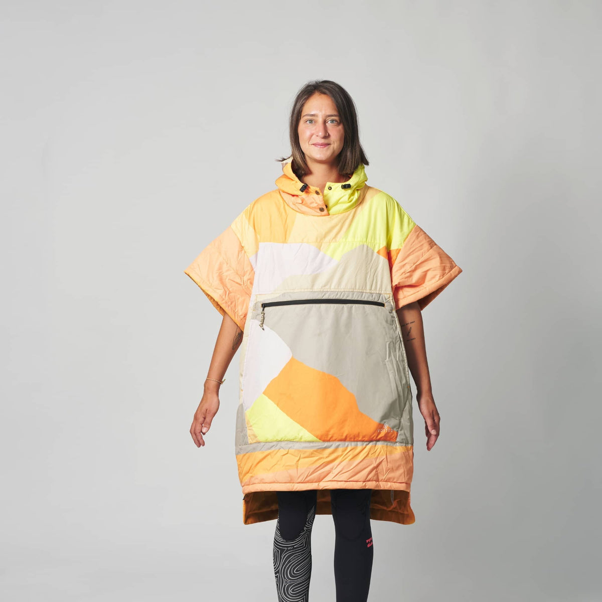 Voited Outdoor Poncho For Surfing, Camping, Vanlife & Wild Swimming - Sunscape