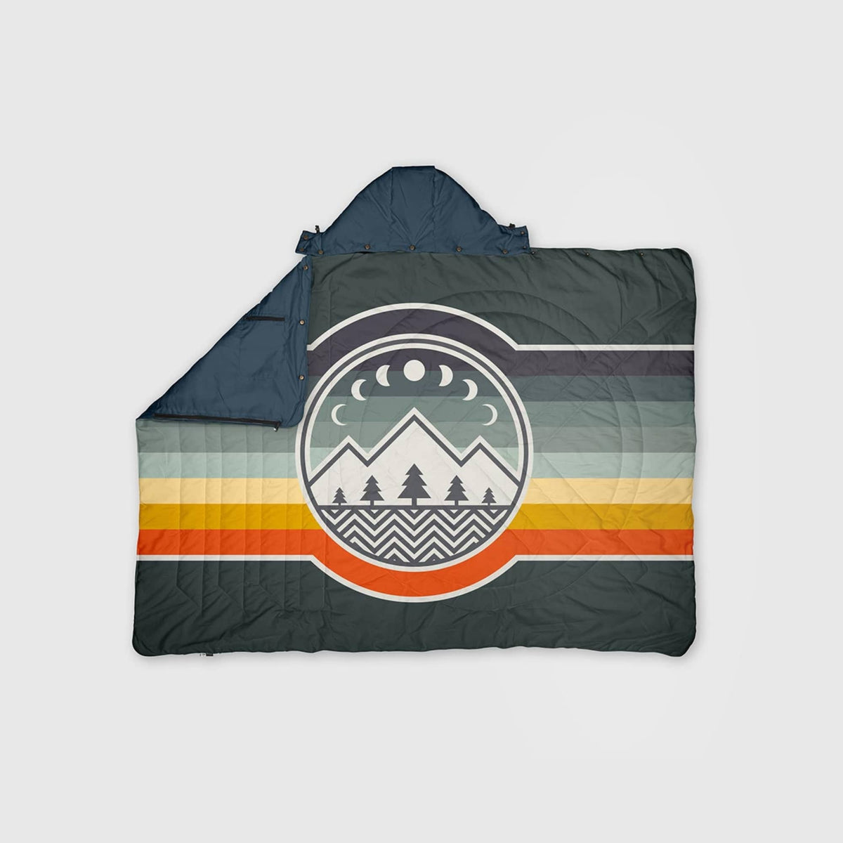 Voited Recycled Ripstop Travel Blanket - Camp Vibes / Greengabel