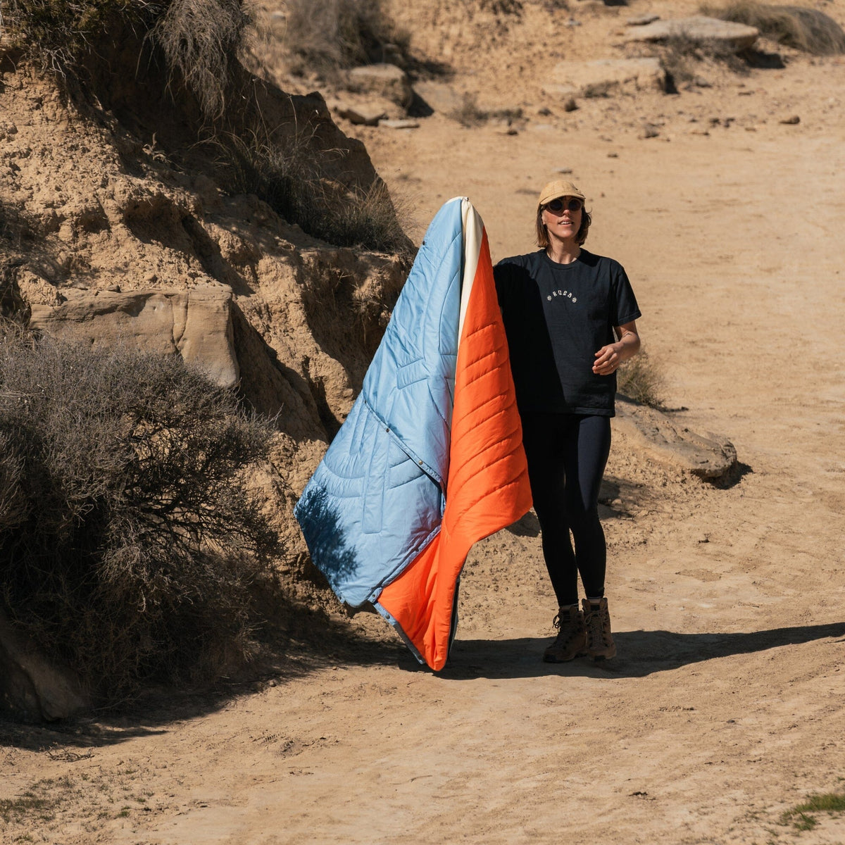Voited Recycled Ripstop Outdoor Camping Blanket - Flag