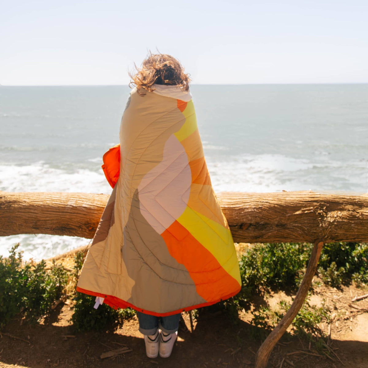 Voited Recycled Ripstop Outdoor Camping Blanket - Sunscape