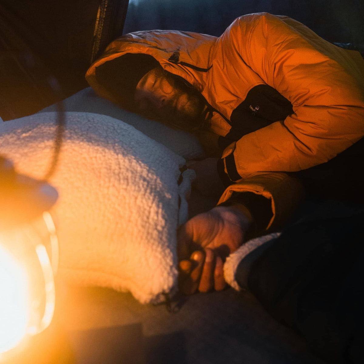 Voited Premium Wearable Sleeping Bag For Camping, Vanlife & Indoor - Desert / Black / Navy