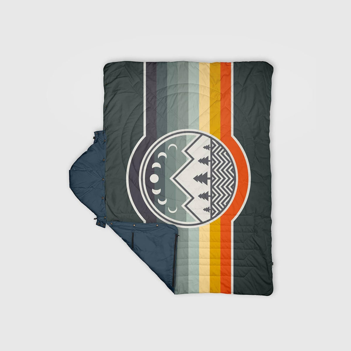 Voited Recycled Ripstop Travel Blanket - Camp Vibes / Greengabel