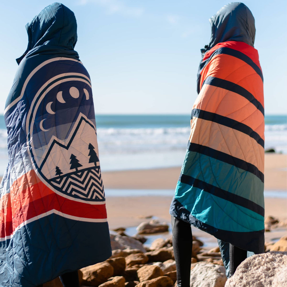 Voited Recycled Ripstop Travel Blanket - Sunset Stripes