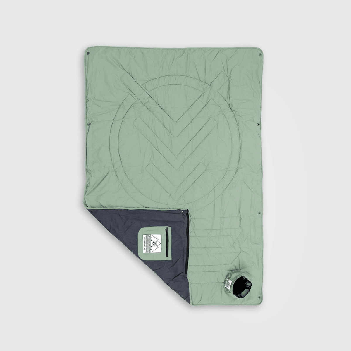 Voited Quilted Premium Recycled Pet Blanket - Cameo Green
