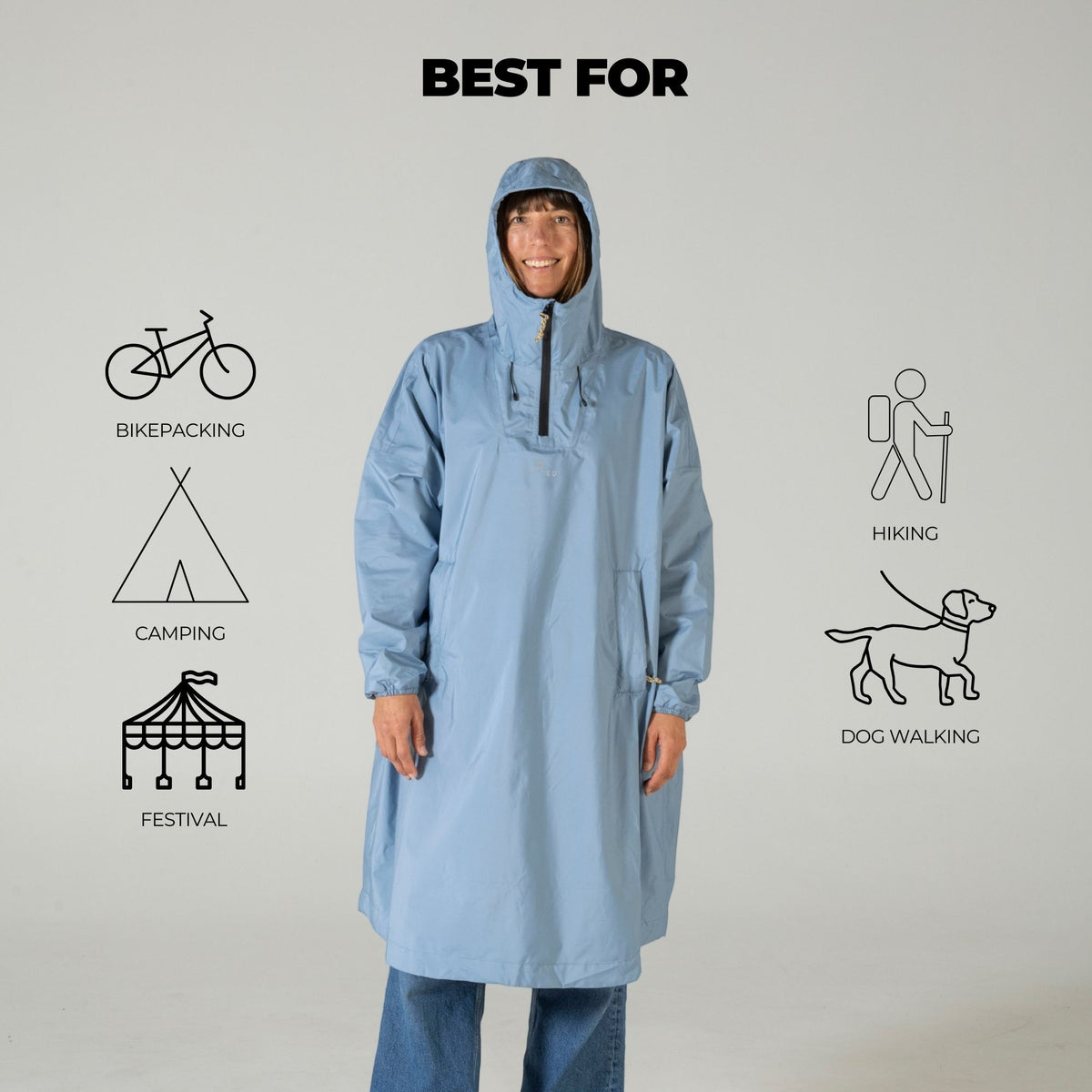 VOITED Rain Poncho 2.0 - Mountain Spring