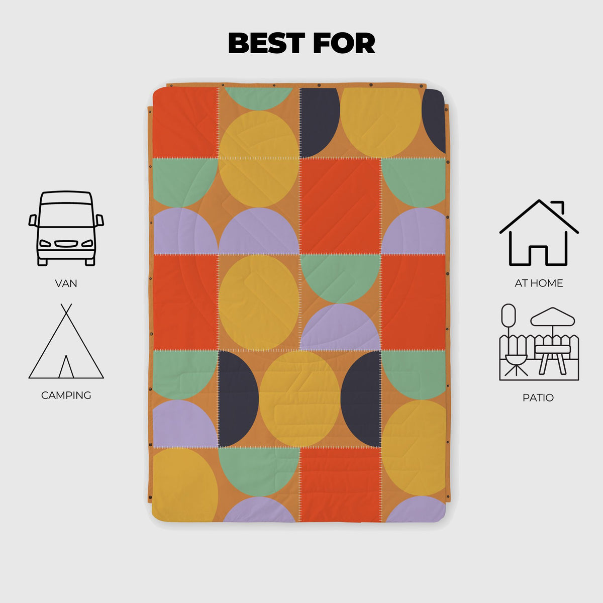 Voited Cloudtouch™ Indoor/Outdoor Camping Blanket - Blushing Peach