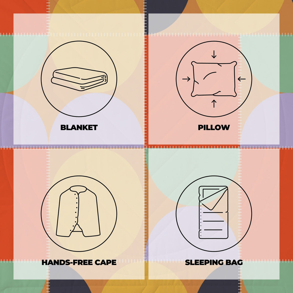 Voited Cloudtouch™ Indoor/Outdoor Camping Blanket - Blushing Peach