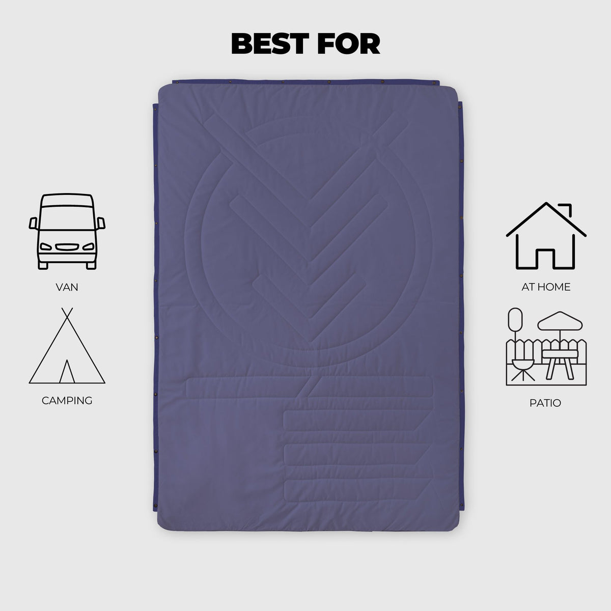 Voited Cloudtouch™ Indoor/Outdoor Camping Blanket - Future Dusk