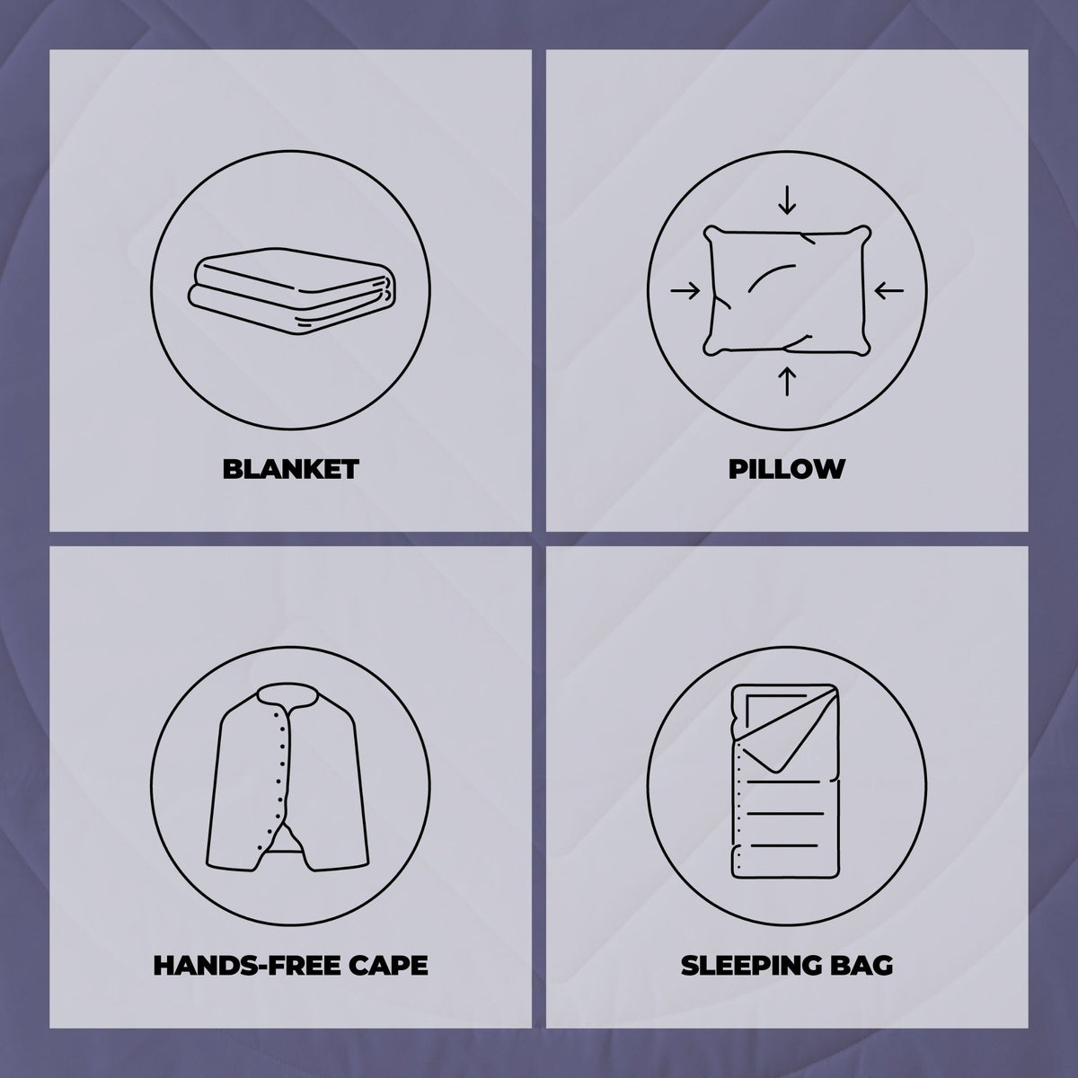 Voited Cloudtouch™ Indoor/Outdoor Camping Blanket - Future Dusk