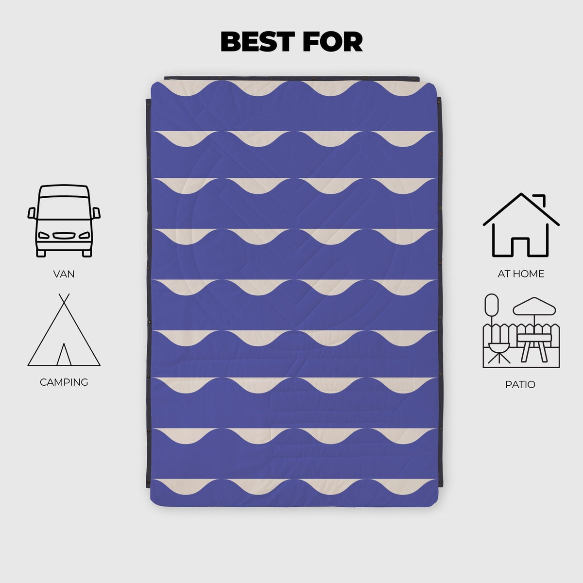 Voited Cloudtouch™ Indoor/Outdoor Camping Blanket - Hazy Days