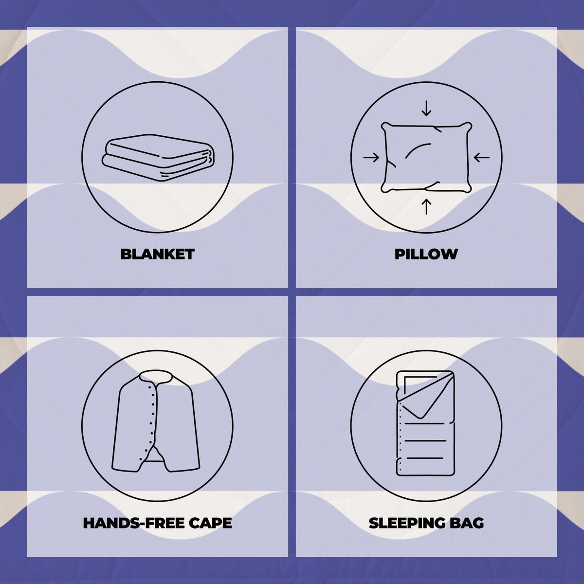 Voited Cloudtouch™ Indoor/Outdoor Camping Blanket - Hazy Days