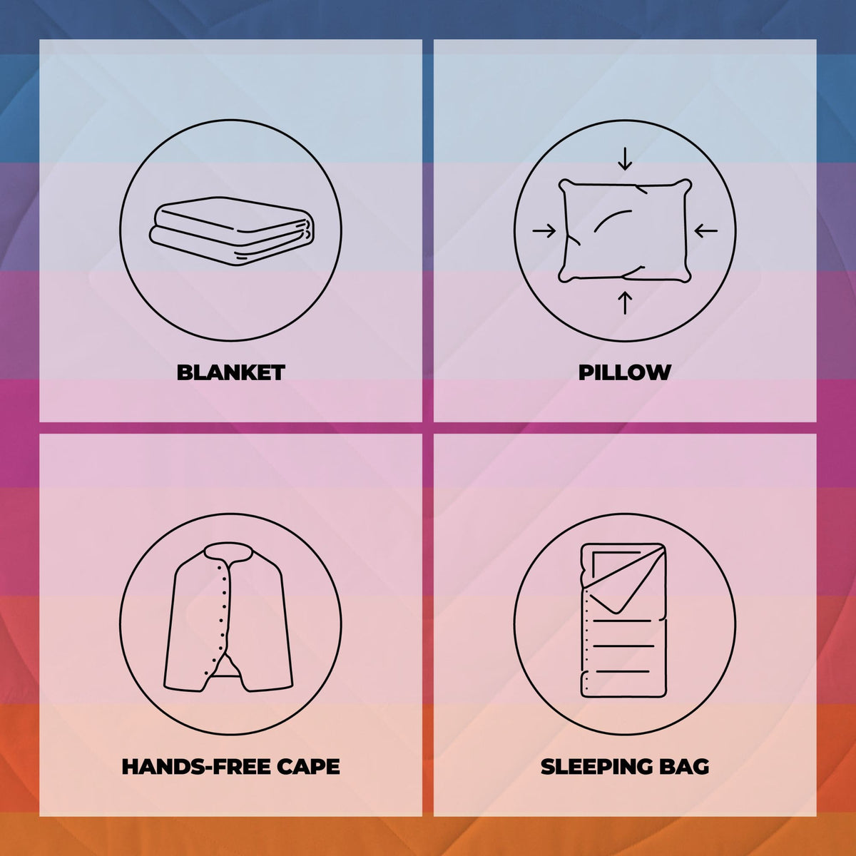 Voited Cloudtouch™ Indoor/Outdoor Camping Blanket - Ocean Breeze