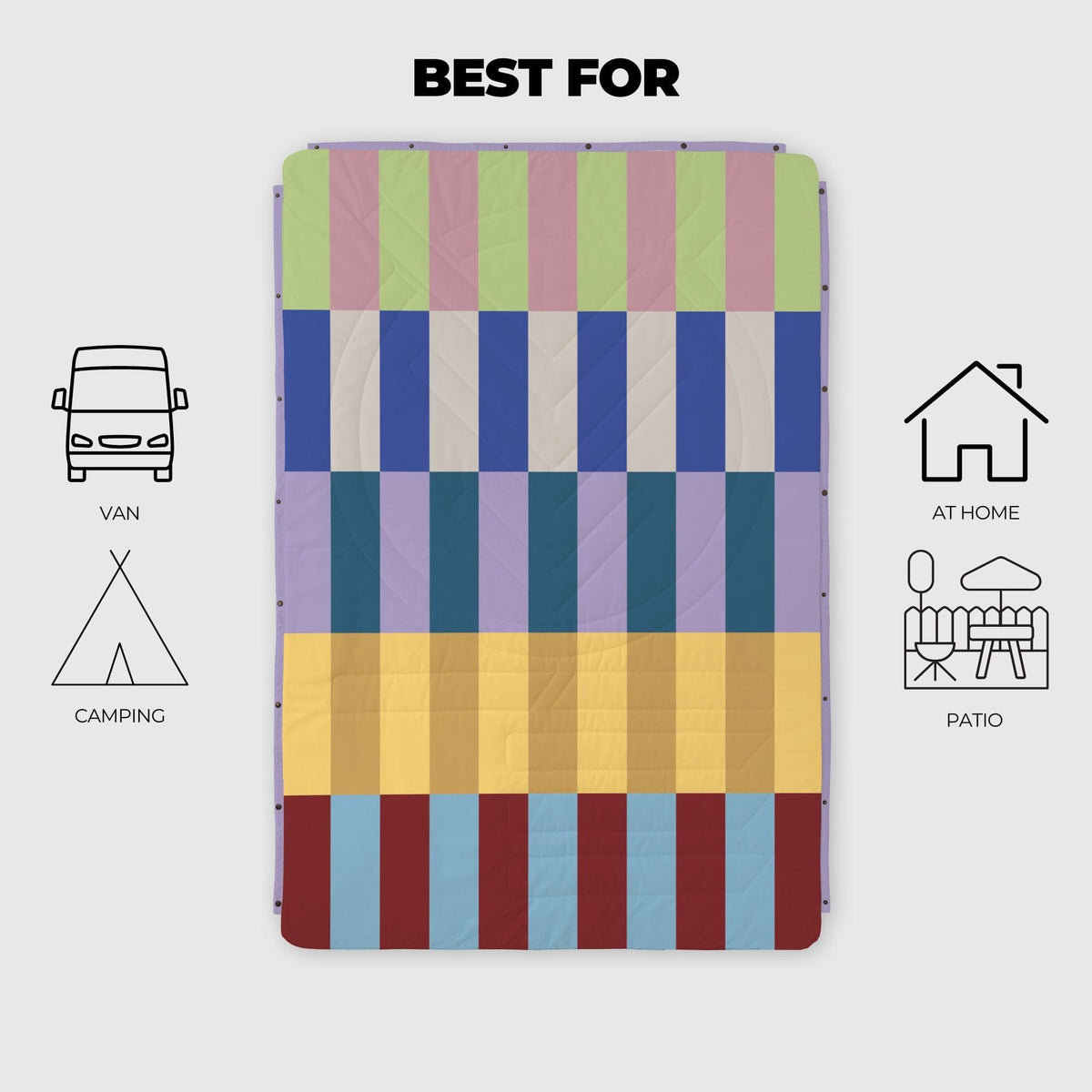 Voited Cloudtouch™ Indoor/Outdoor Camping Blanket - Terra