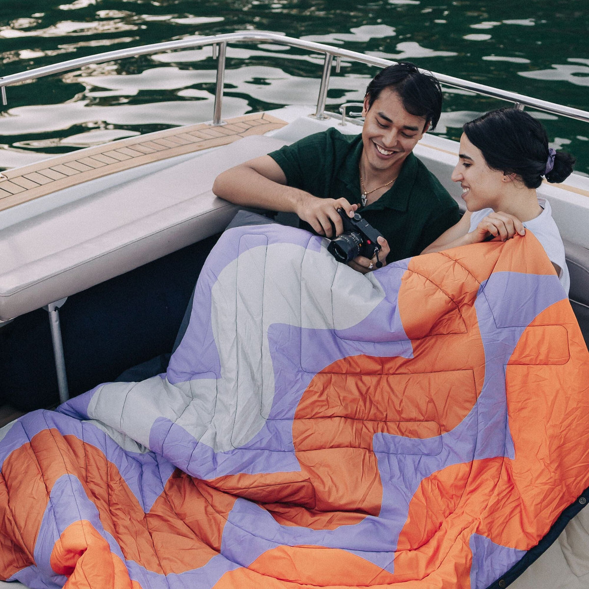 Voited Cloudtouch™ Indoor/Outdoor Camping Blanket - Tide