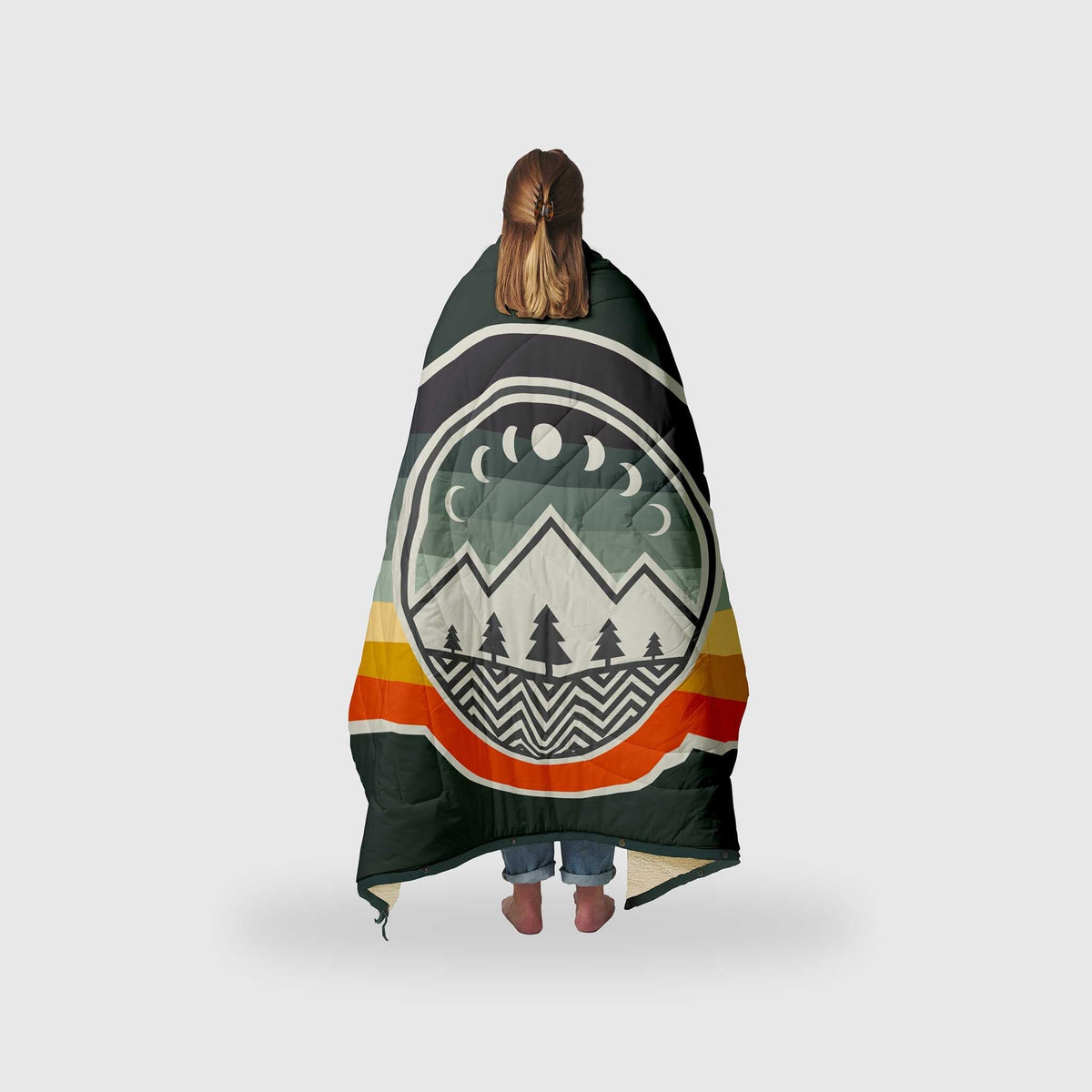 Voited Cloudtouch™ Indoor/Outdoor Camping Blanket - Camp Vibes / Greengabel