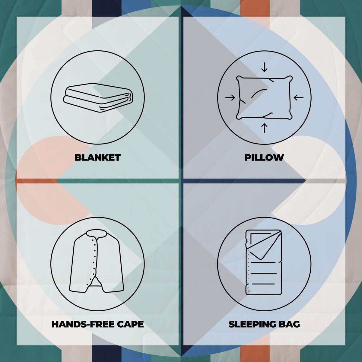 Voited Cloudtouch™ Indoor/Outdoor Camping Blanket - Luna Creek