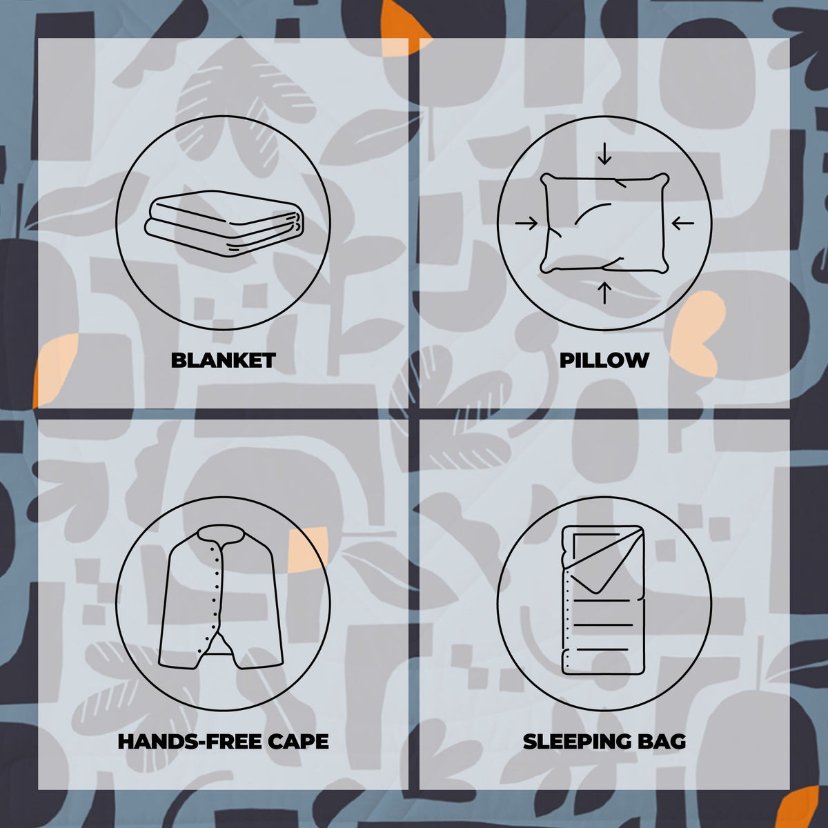 Voited Cloudtouch™ Indoor/Outdoor Camping Blanket - Lush Garden