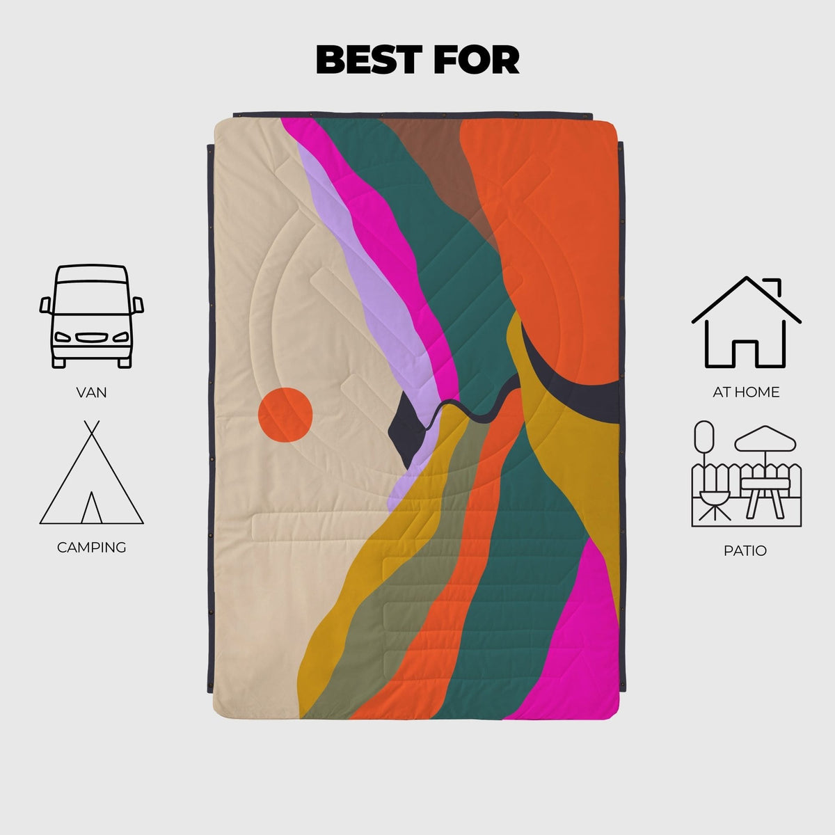 Voited Cloudtouch™ Indoor/Outdoor Camping Blanket - Mystic Ridge