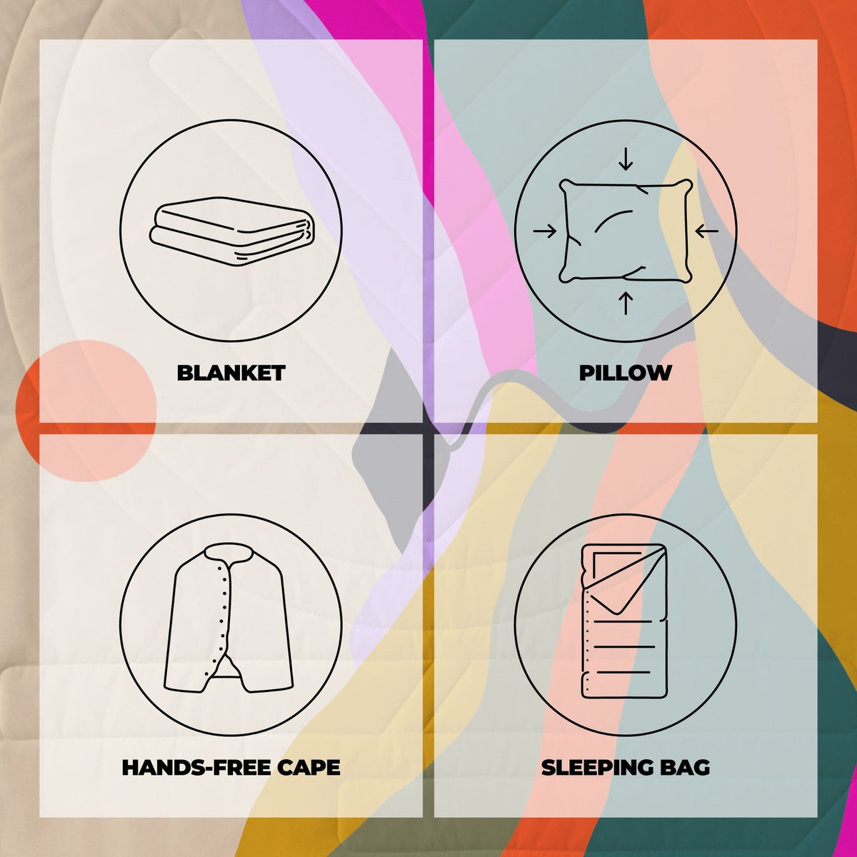 Voited Cloudtouch™ Indoor/Outdoor Camping Blanket - Mystic Ridge