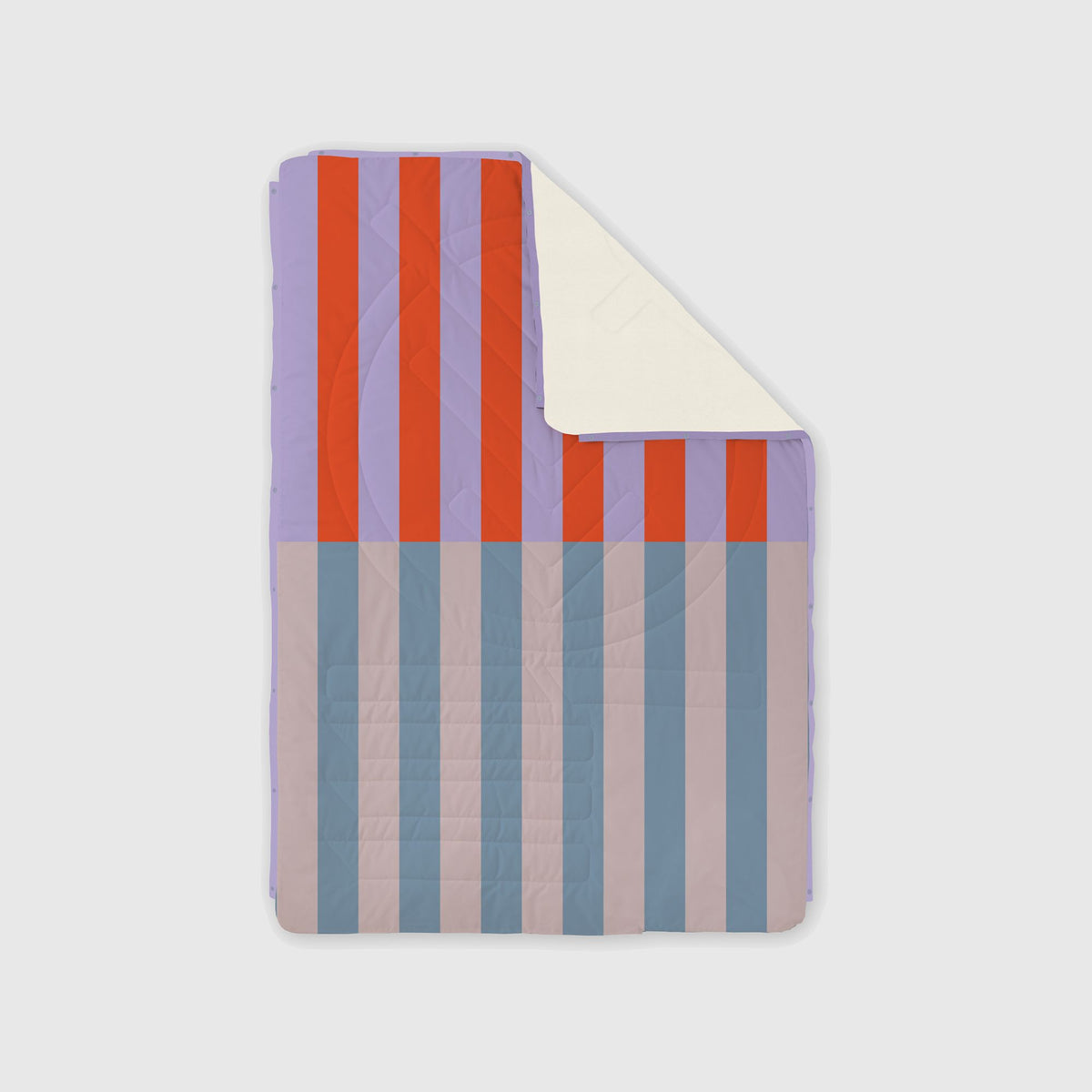 Voited Fleece Outdoor Camping Blanket - Arctic Mist