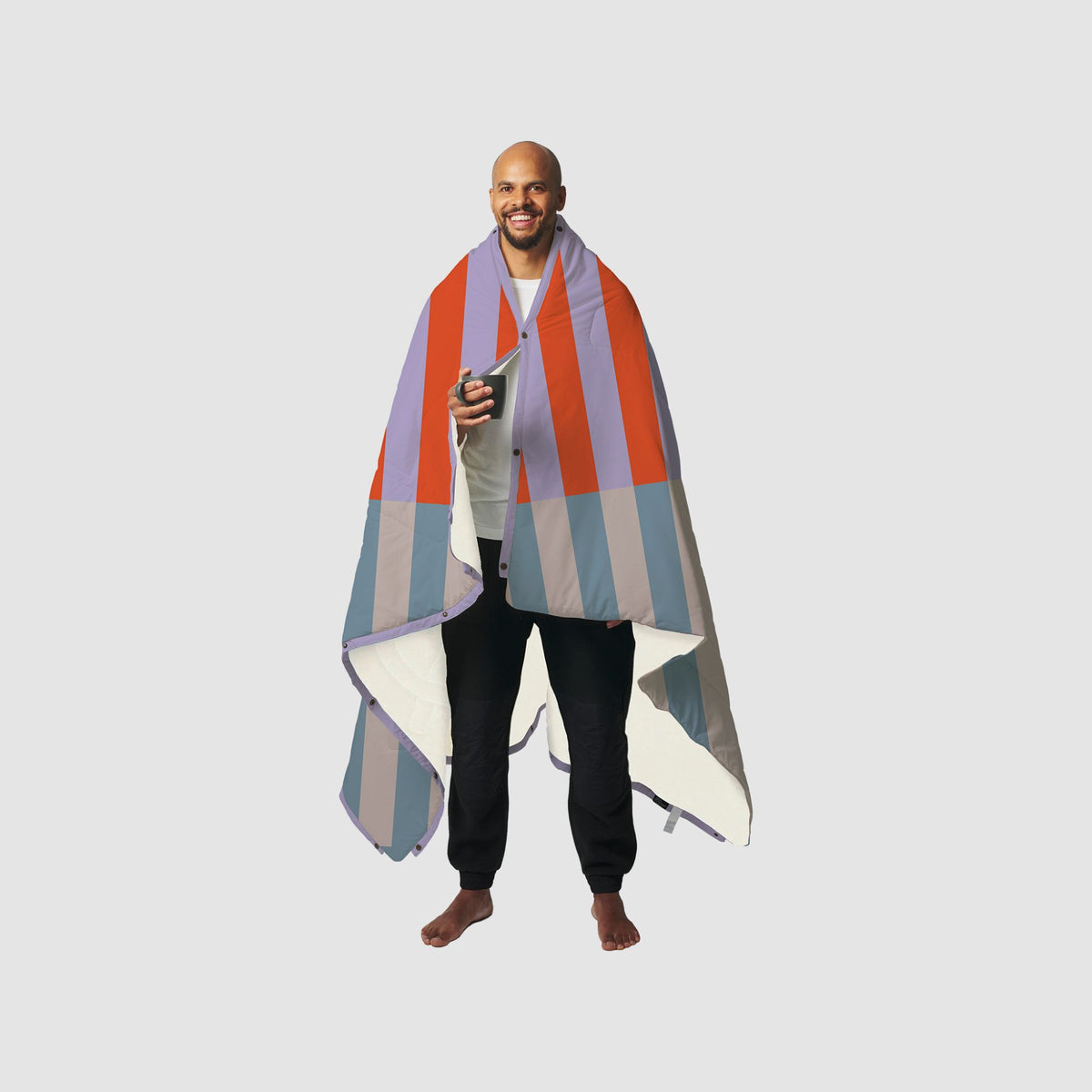 Voited Fleece Outdoor Camping Blanket - Arctic Mist