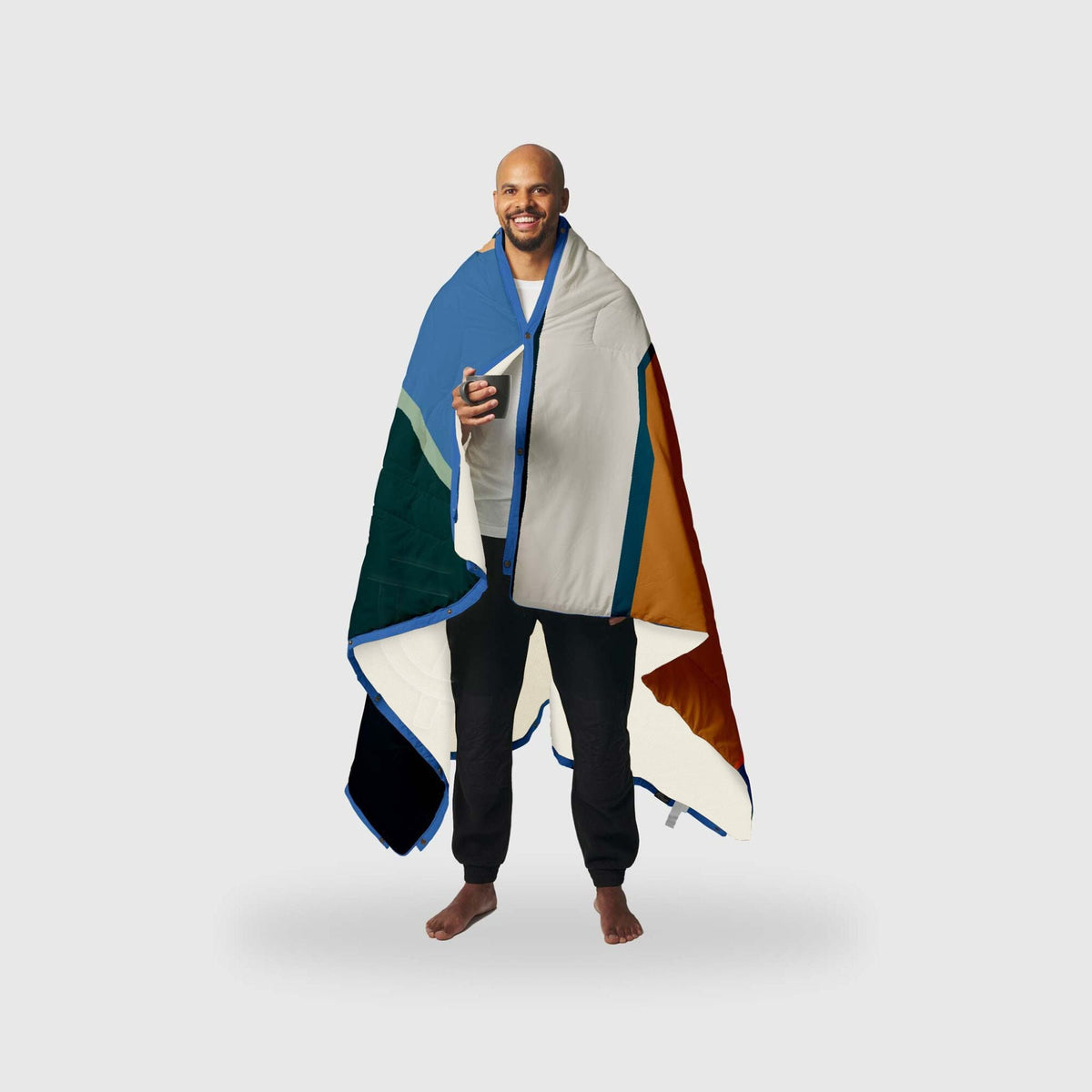 Voited Fleece Outdoor Camping Blanket - Blue Hour