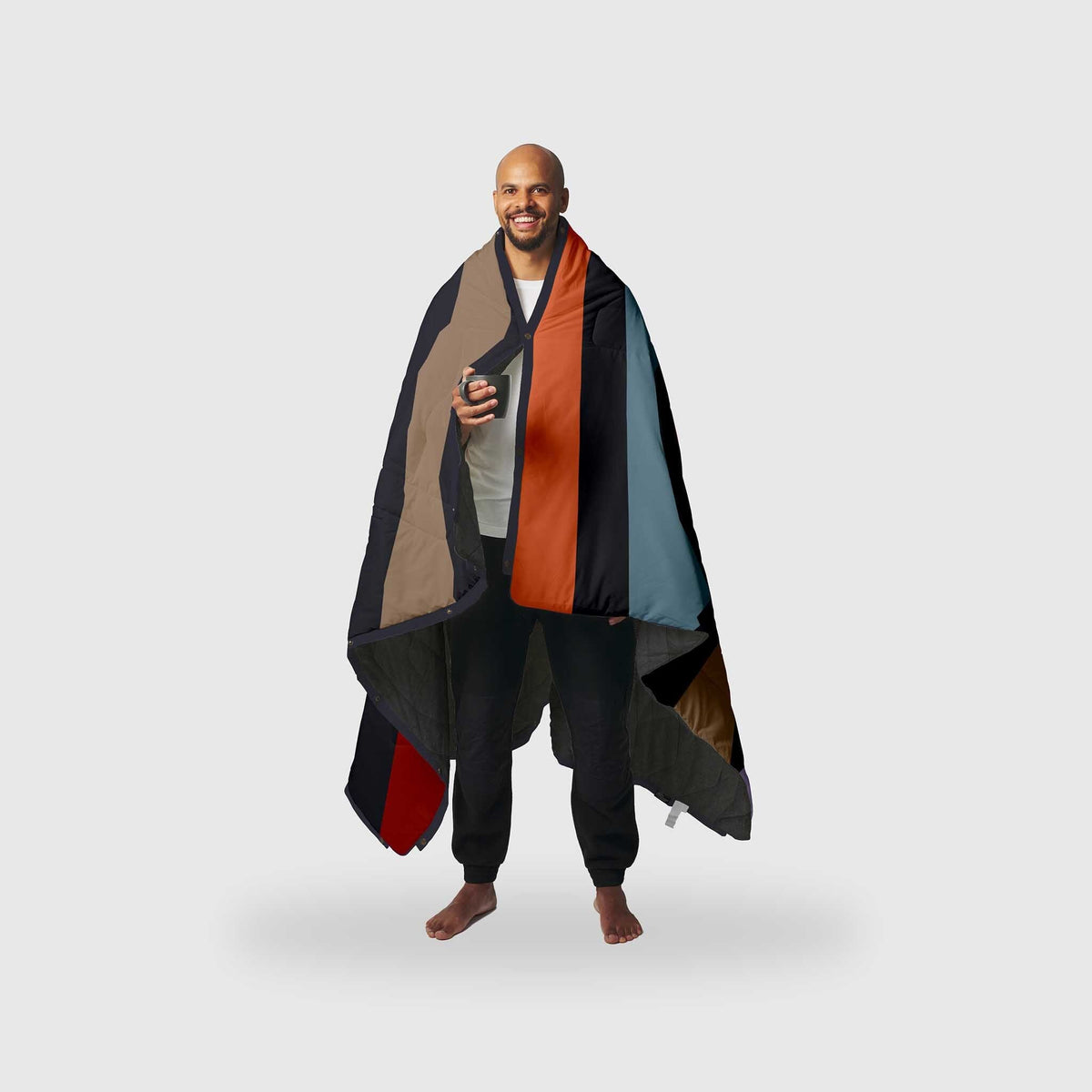 Voited Fleece Outdoor Camping Blanket - Beams