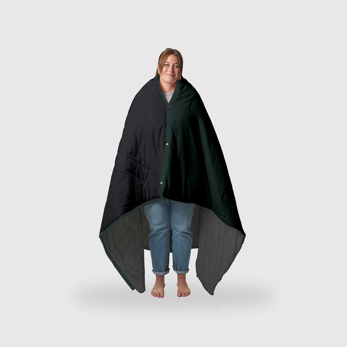 Voited Fleece Outdoor Camping Blanket - Cabin