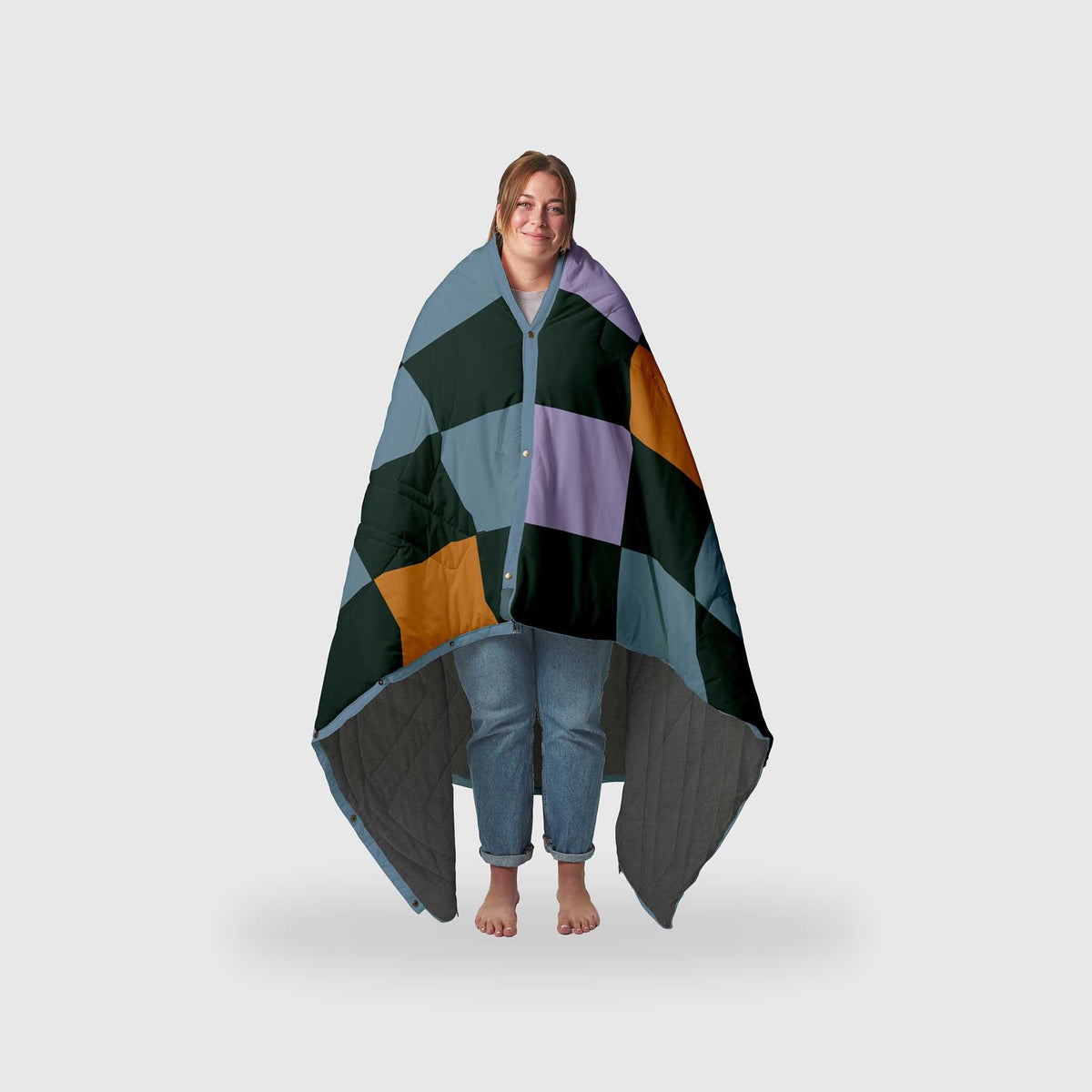 Voited Fleece Outdoor Camping Blanket - Cheeckers