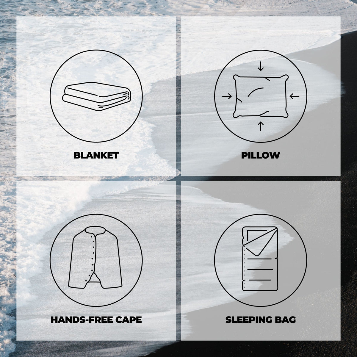 Voited Fleece Outdoor Camping Blanket - Otherwild