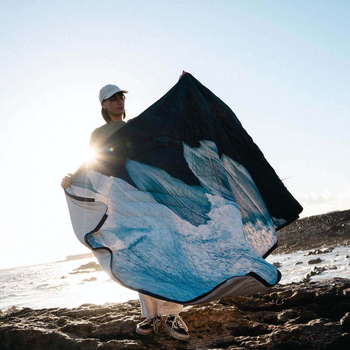 Voited Fleece Outdoor Camping Blanket - Otherwild