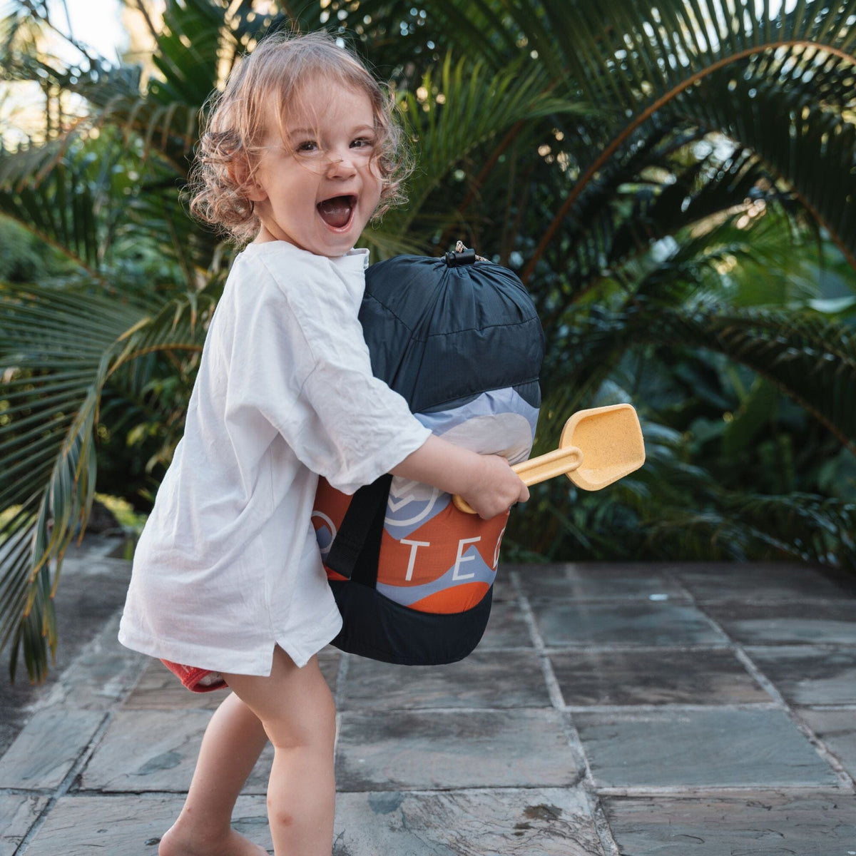 Voited Mini Traveler Fleece Indoor / Outdoor Camping Blanket - Tide