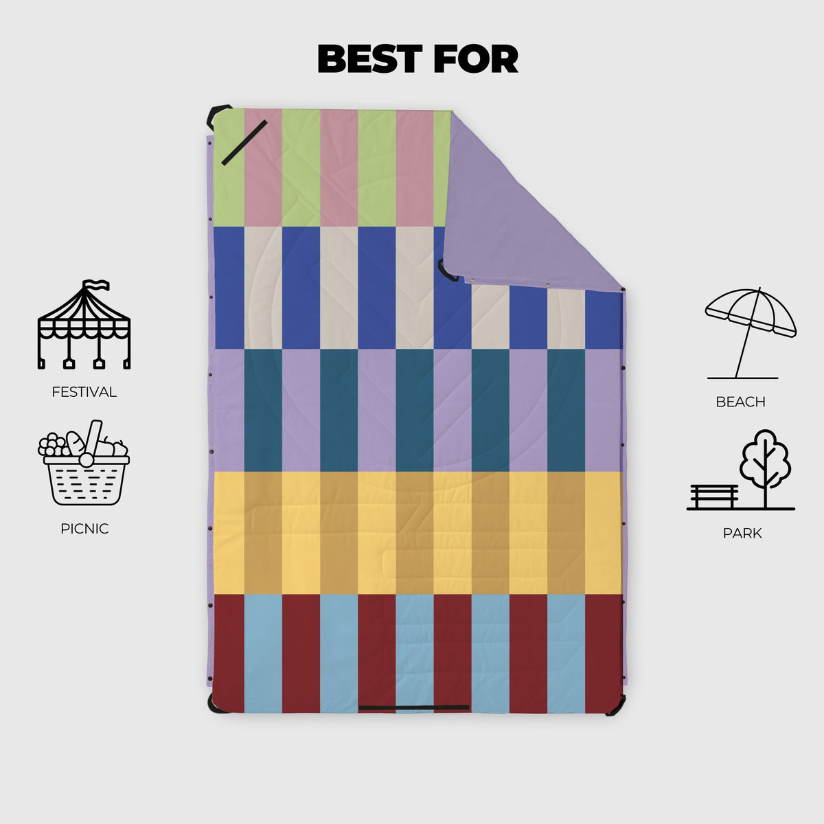 Voited Compact Picnic & Beach Blanket - Terra