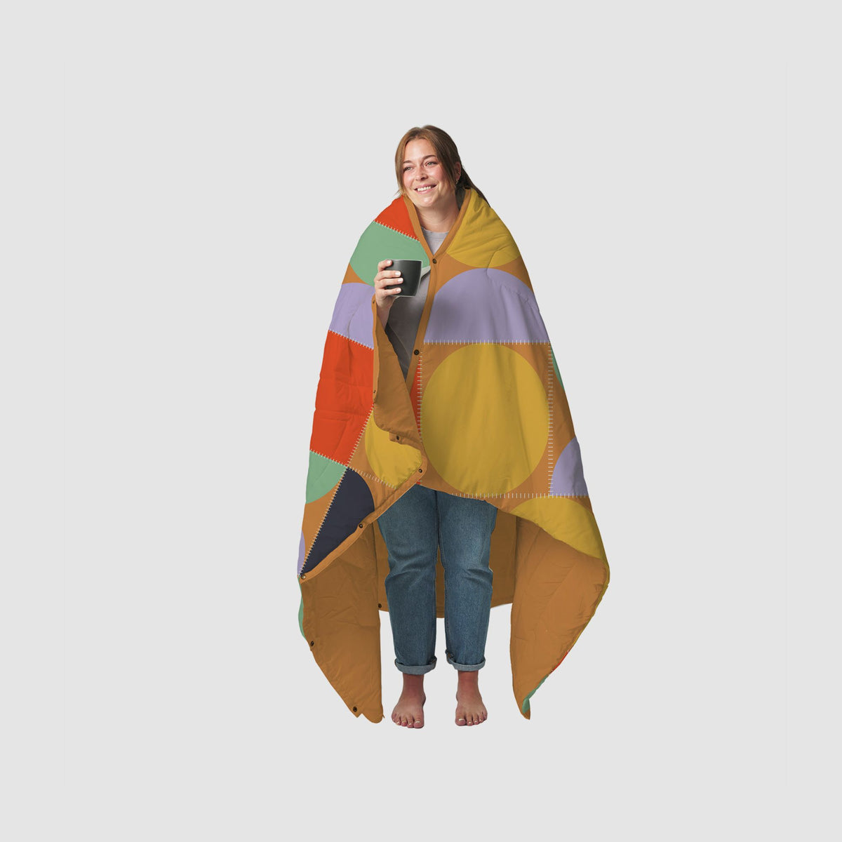 Voited Recycled Ripstop Outdoor Camping Blanket - Blushing Peach
