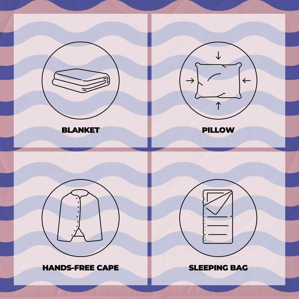 Voited Recycled Ripstop Outdoor Camping Blanket - Breezy