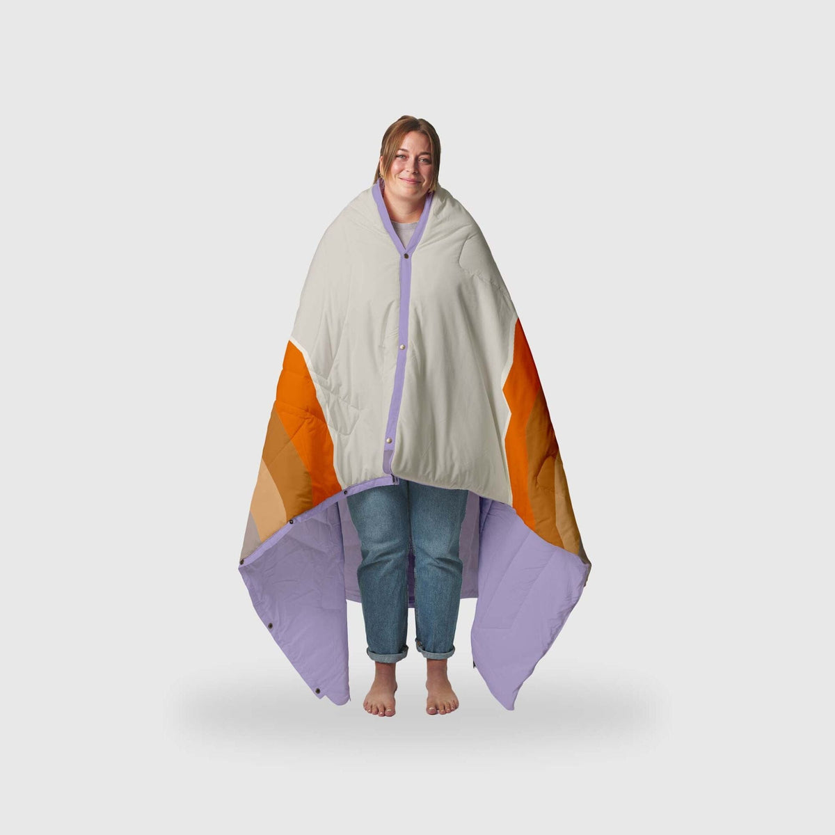 Voited Recycled Ripstop Outdoor Camping Blanket - Camp Vibes Powder