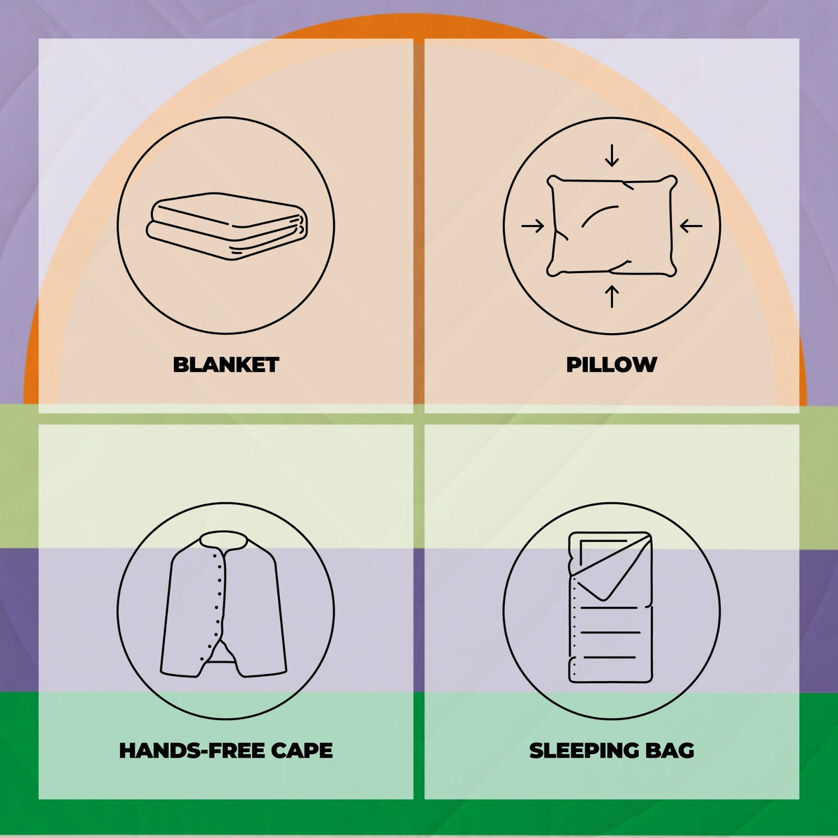 Voited Recycled Ripstop Outdoor Camping Blanket - Easy Sundaze