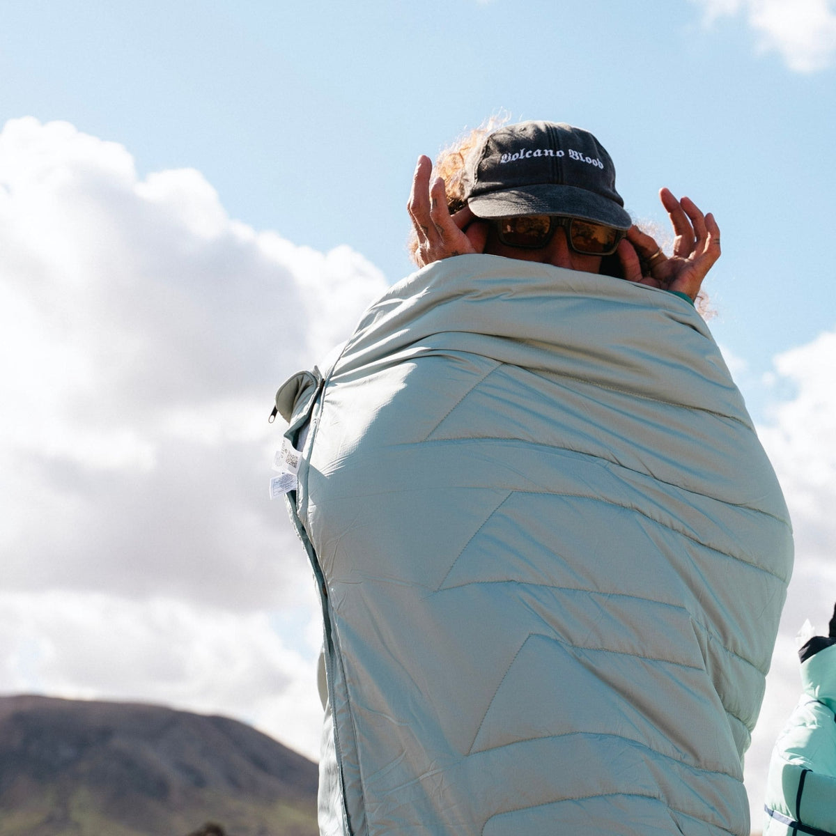 Voited Recycled Ripstop Outdoor Camping Blanket - Eucalyptus