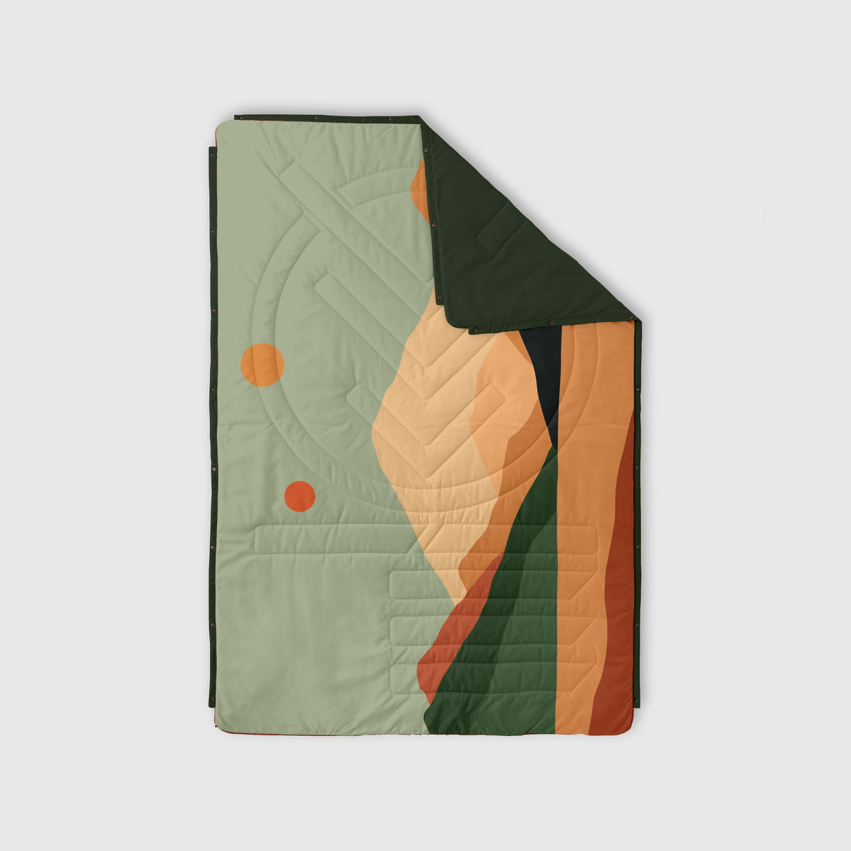 Voited Recycled Ripstop Outdoor Camping Blanket - Jasper/Tree Green