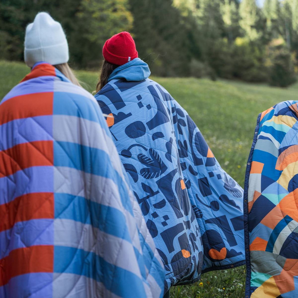 Voited Recycled Ripstop Outdoor Camping Blanket - Lush Garden
