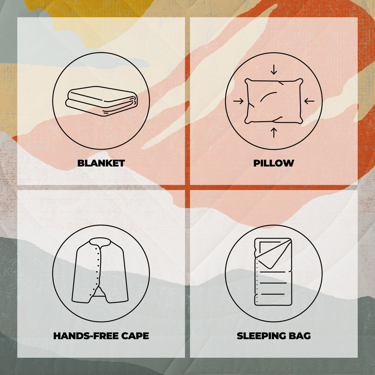 Voited Recycled Ripstop Outdoor Camping Blanket - Nomadnext