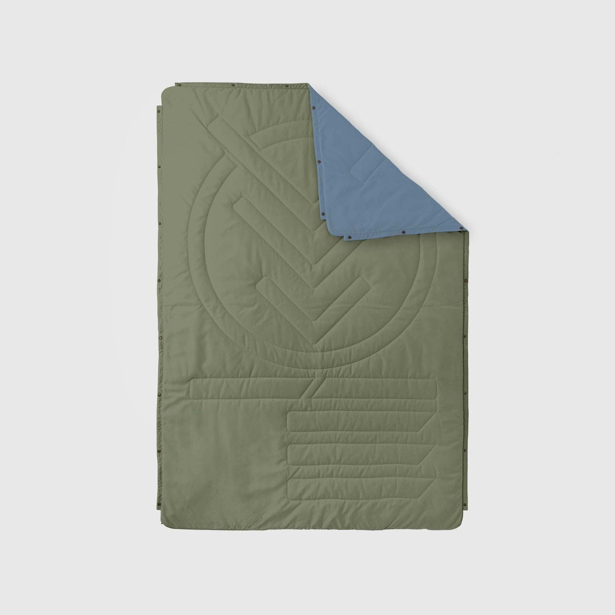 Voited Recycled Ripstop Outdoor Camping Blanket - Olive / Mountain Spring