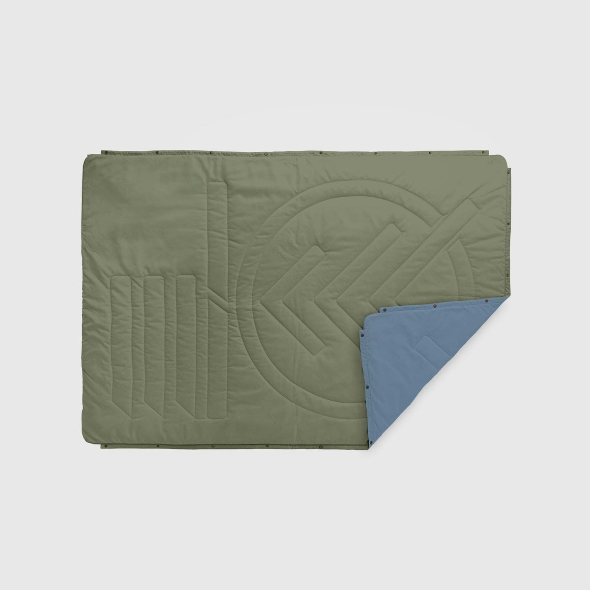 Voited Recycled Ripstop Outdoor Camping Blanket - Olive / Mountain Spring