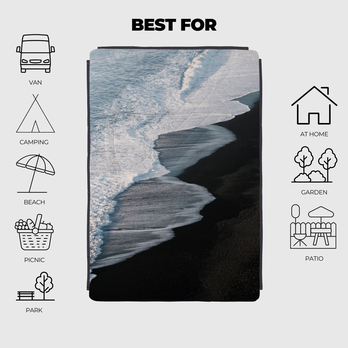 Voited Recycled Ripstop Outdoor Camping Blanket - Otherwild