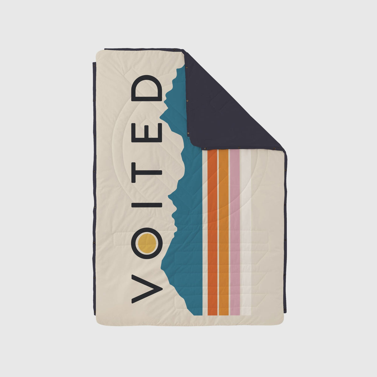 Voited Recycled Ripstop Outdoor Camping Blanket - Snowy Peak