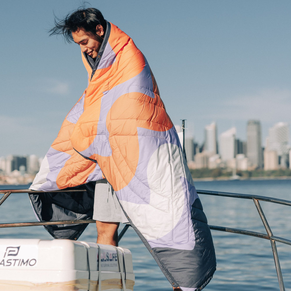 Voited Recycled Ripstop Outdoor Camping Blanket - Tide