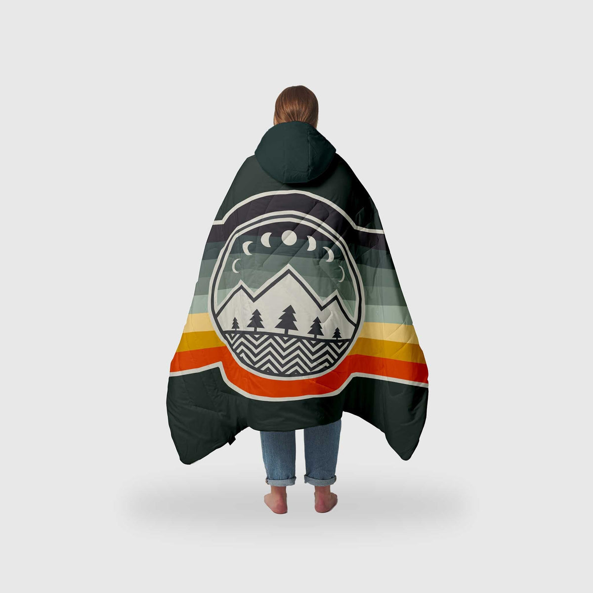 Voited Recycled Ripstop Travel Blanket - Camp Vibes / Greengabel