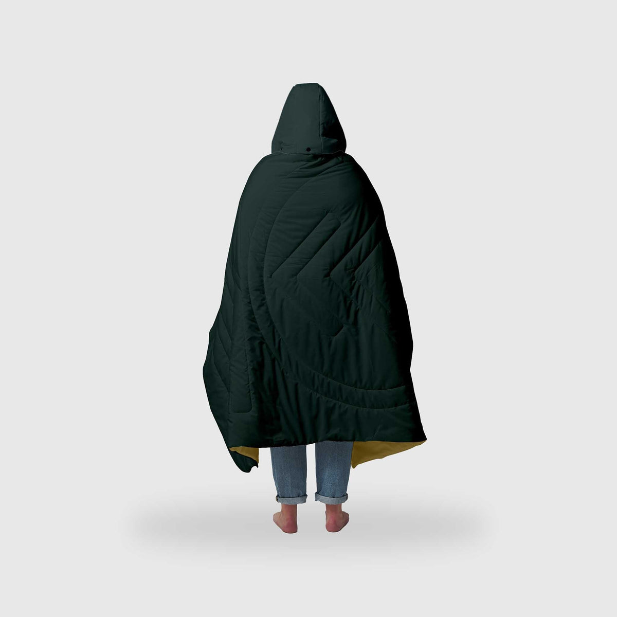 Voited Recycled Ripstop Travel Blanket - Green Gabels / Dusty Sand