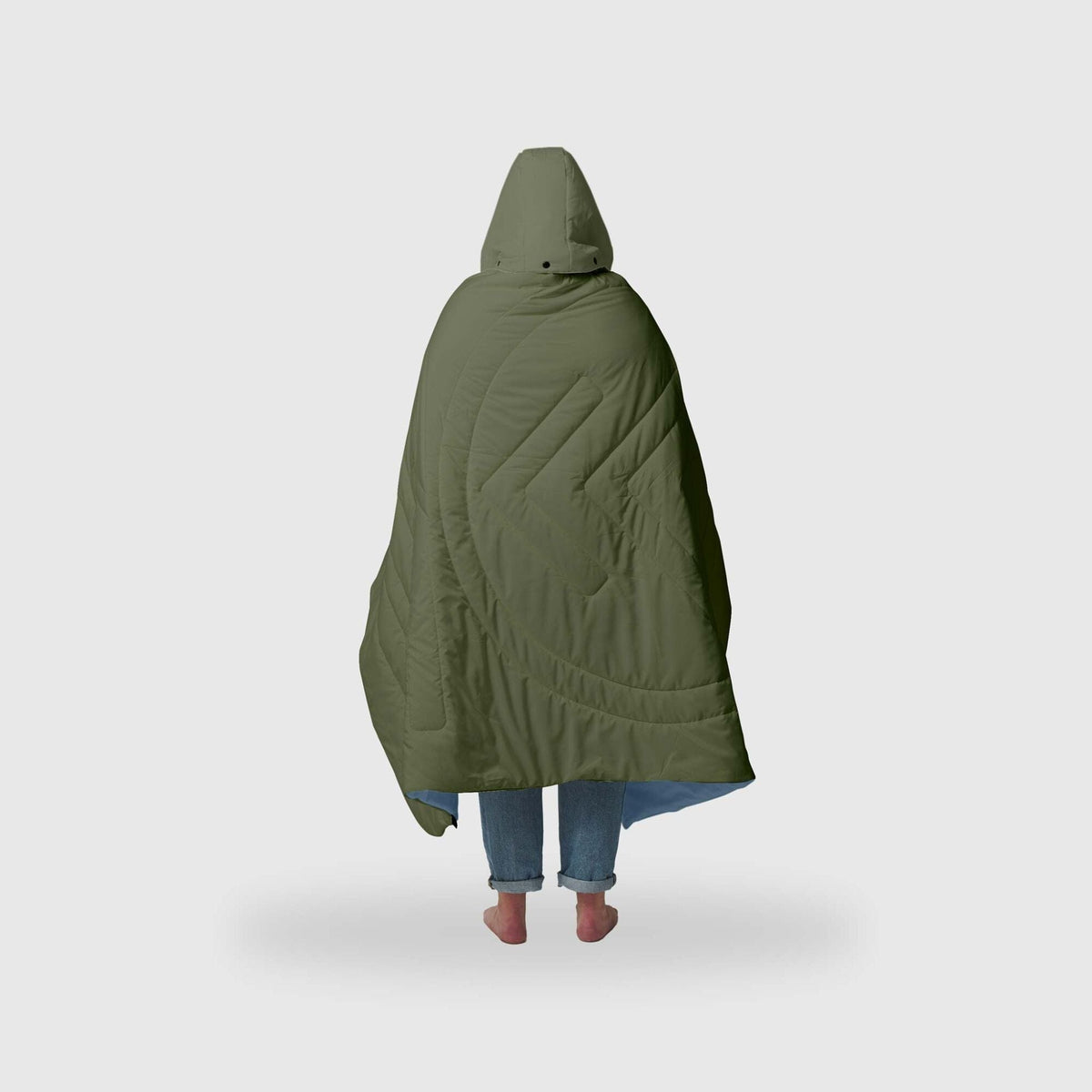 Voited Recycled Ripstop Travel Blanket - Olive / Mountain Spring